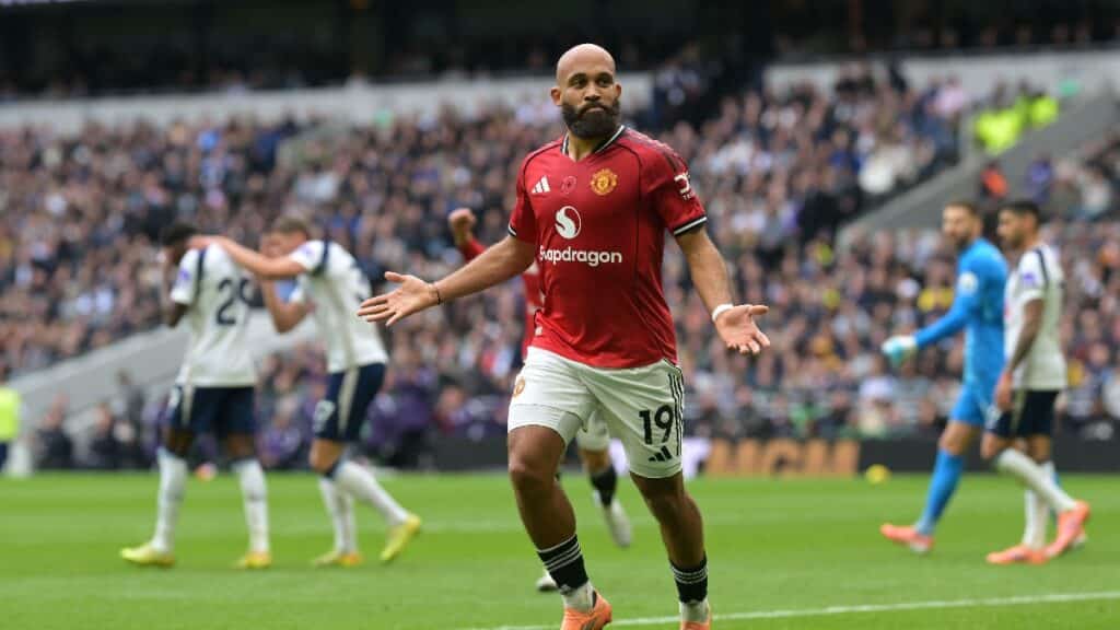 Manchester United striker Brian Mbeumo