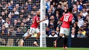 WATCH: Bryan Mbeumo heads Manchester United in front at Spurs as Premier League Player of the Month continues excellent form
