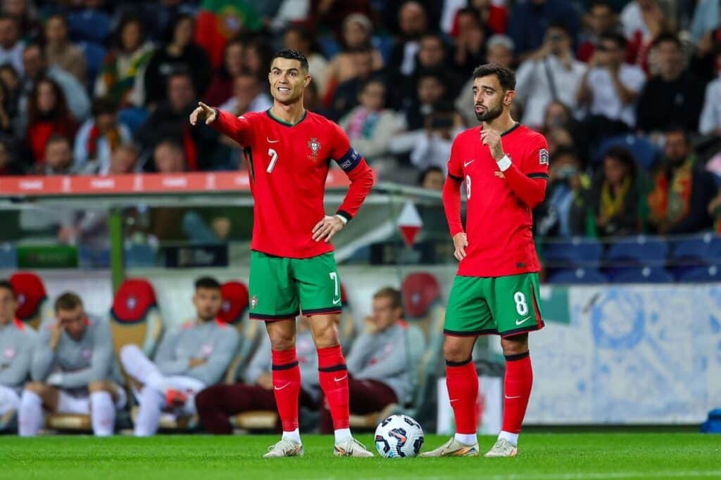 Cristiano Ronaldo and Bruno Fernandes