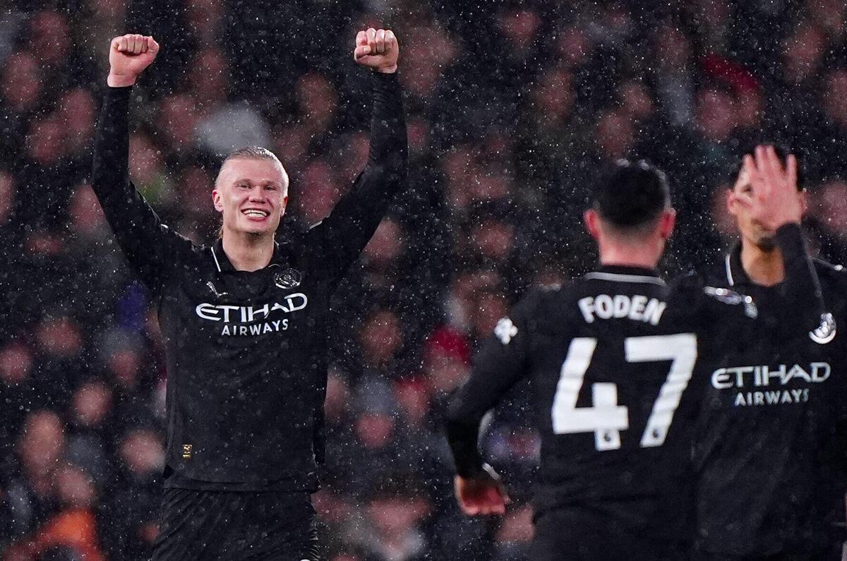 Fulham x Man City: Haaland marca 100º gol na Premier League