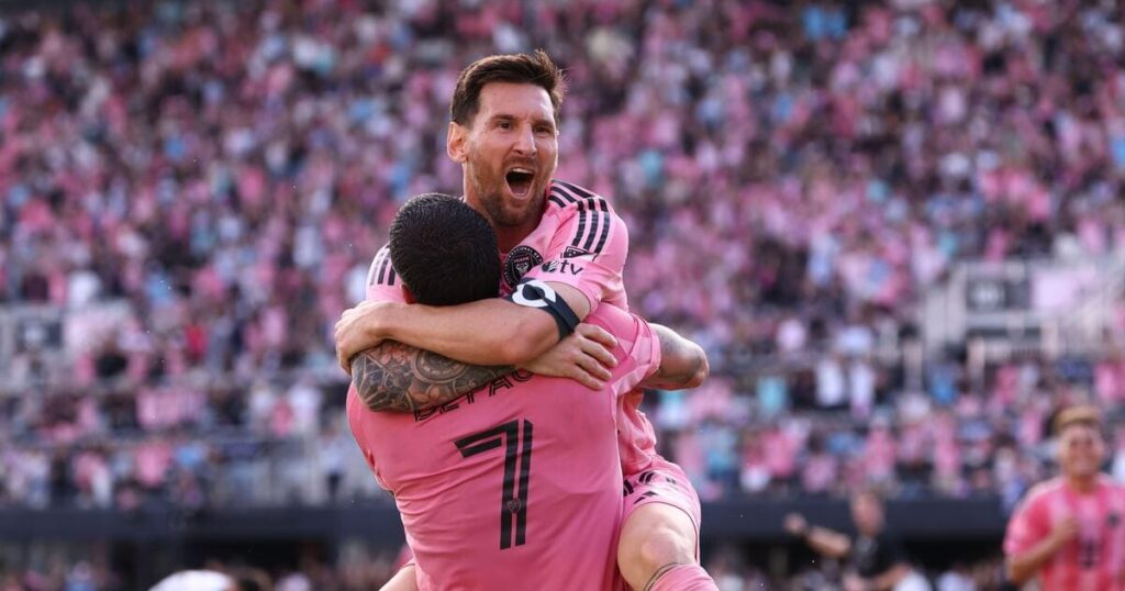 Lionel Messi playing for Inter Miami