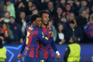 Barcelona 2-1 Eintracht Frankfurt: Kounde double spares Barca blushes as Champions League returns to Camp Nou