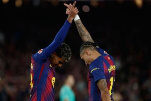 Barcelona 2-0 Osasuna: Raphinha brace moves Catalan club seven points clear at LaLiga summit