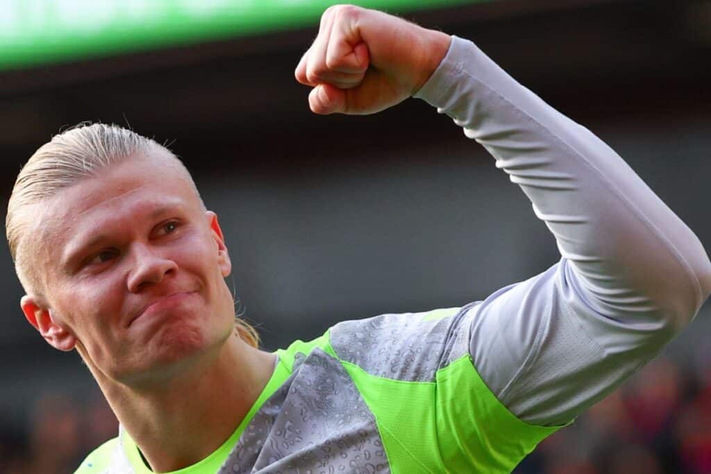 Footballer Erling Haaland plays for Manchester City football club