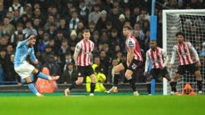 WATCH: Rayan Cherki hits rocket to put Man City ahead in Carabao Cup quarter-finals
