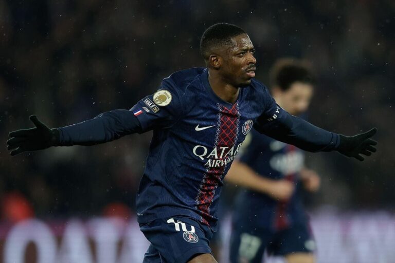 Paris Saint-Germain 3-0 Lille: Report, result and goals as Dembele sends PSG top of Ligue 1