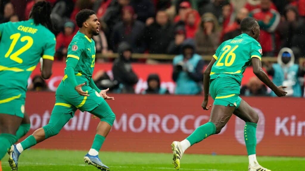 Senegal goalscorer Pape Gueye