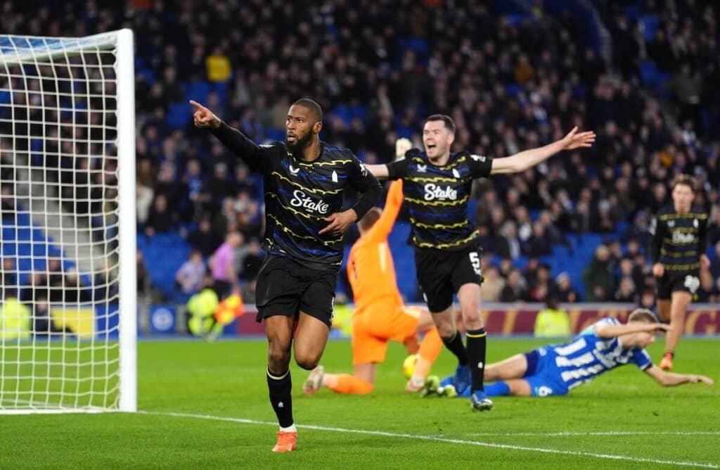 Beto scored an equaliser for Everton