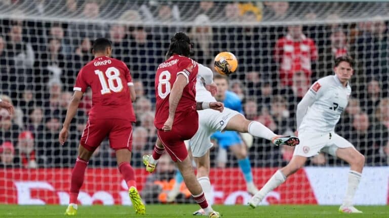 WATCH: Szoboszlai scores thunderbolt to open the scoring for Liverpool in FA Cup vs Barnsley