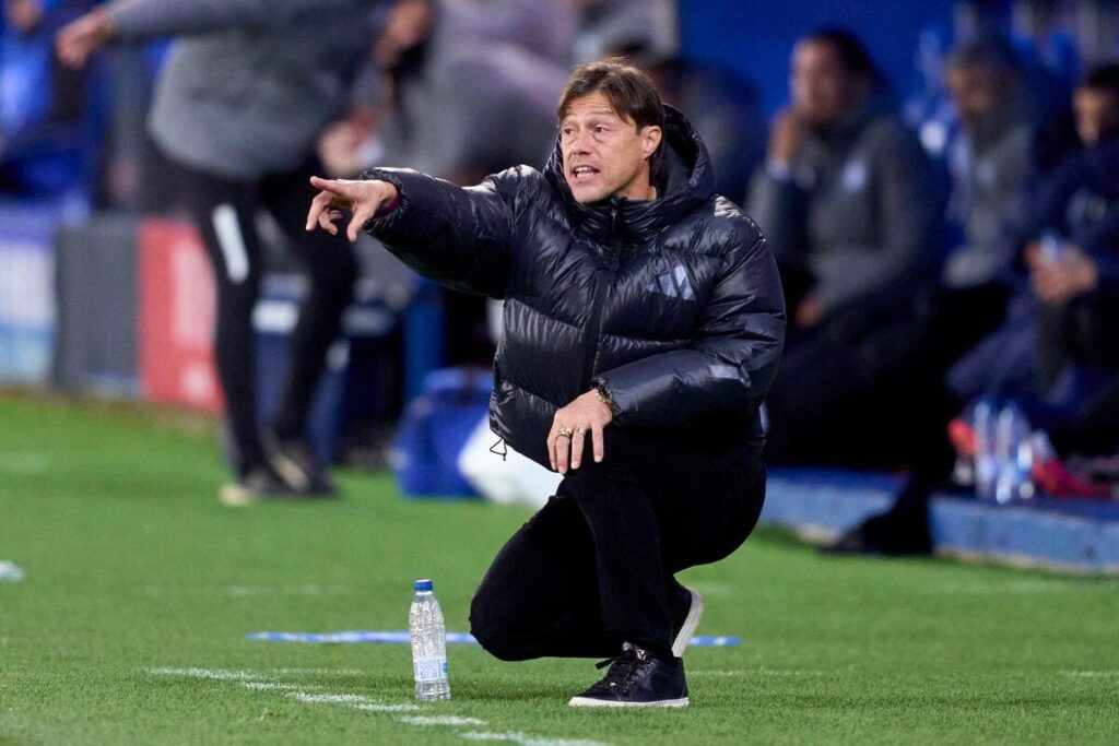 Sevilla coach Mateus Almeida during the Copa del Rey tie with Alaves