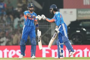 T20 World Cup: India set up winner-take-all West Indies clash after crushing Zimbabwe