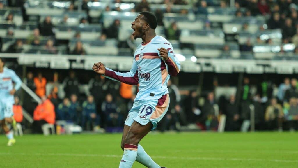 Dango Ouattara scores the winner at Newcastle on Saturday