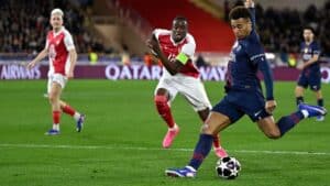 Monaco 2-3 PSG: Doue inspires holders to comeback win against 10-man hosts in Champions League thriller
