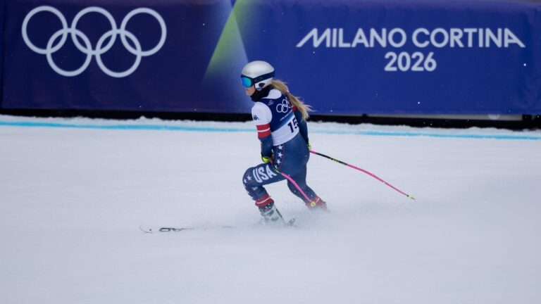 American skier Vonn crashes in Winter Olympics downhill nine days after ACL injury