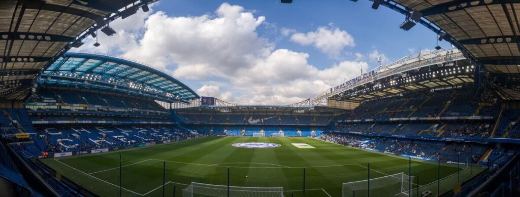 Stamford Bridge, the home of Chelsea Football Club
