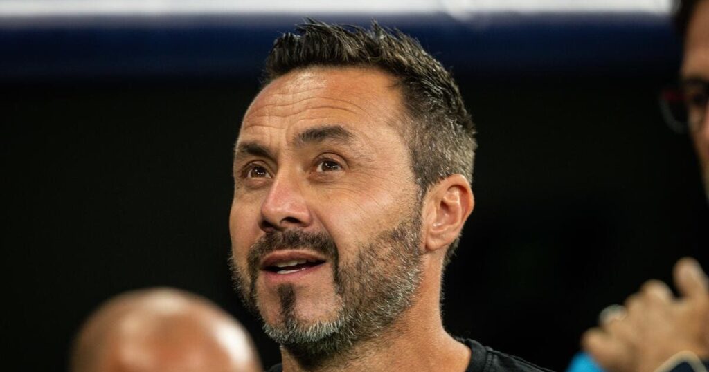 Tottenham boss Roberto De Zerbi