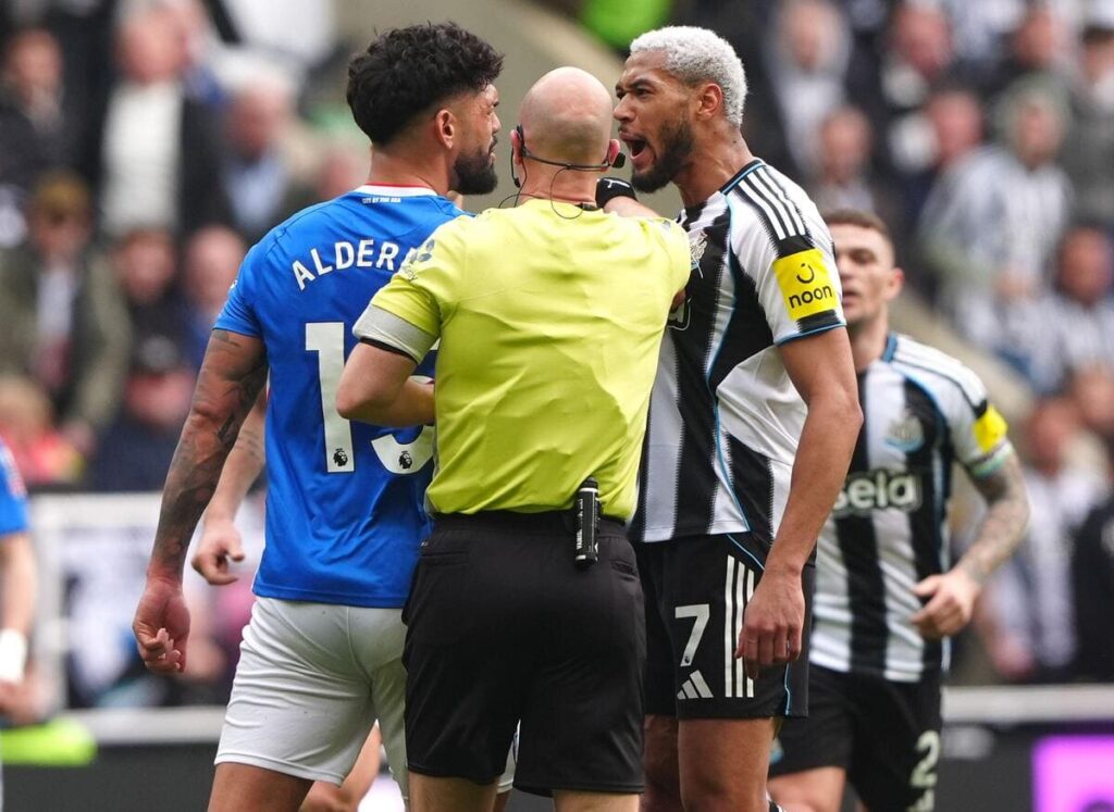 Newcastle midfielder Joelinton.