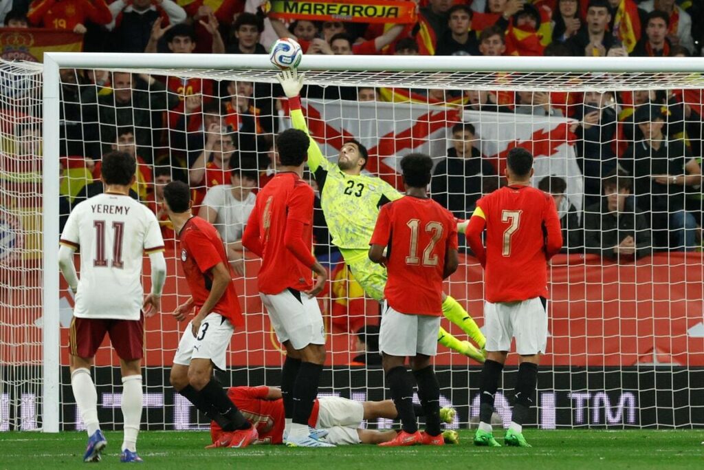 Spain were frustrated by Egypt