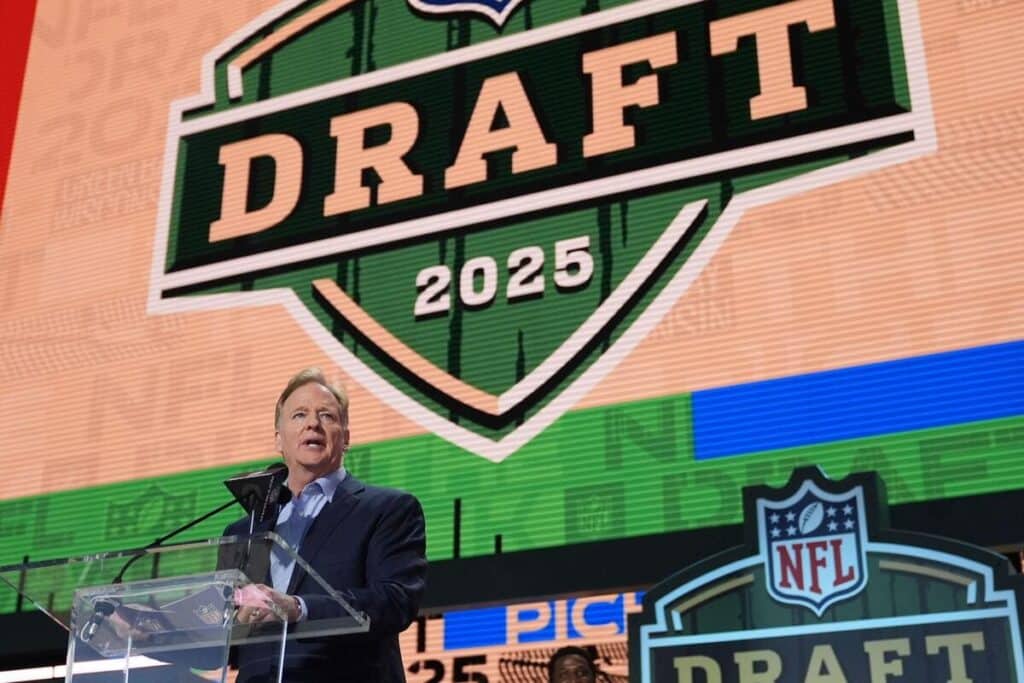 Roger Goodell at the 2025 NFL Draft
