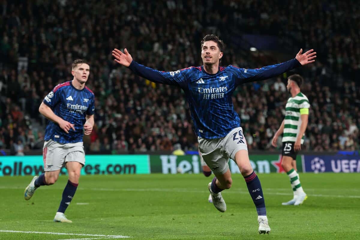 Sporting 0-1 Arsenal - Havertz grabs late, late winner for Gunners