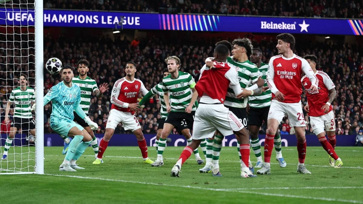 Arsenal 0-0 Sporting CP (1-0 agg): Report, result and goals as uninspiring Gunners squeeze through to Champions League semi-finals Arsenal 0-0 Sporting CP (1-0 agg): Report, result and goals as uninspiring Gunners squeeze through to Champions League semi-finals