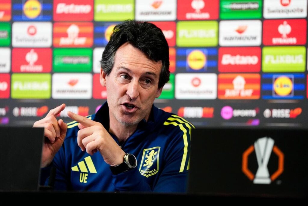 Aston Villa manager Unai Emery