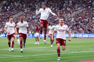 West Ham 0-1 Arsenal: Trossard hits late winner as Gunners edge closer to title