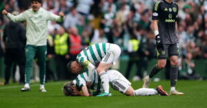 Celtic 3-1 Hearts: Report, result and goals as Bhoys seal fifth consecutive Scottish title