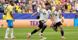 WATCH: Sano strikes to put Japan on course for World Cup shock against Brazil