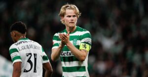 Atletico complete signing of Denmark midfielder Hjulmand from Sporting