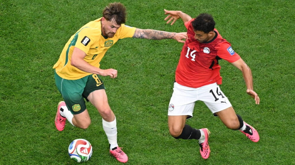 Egypt battle with Australia at the World Cup