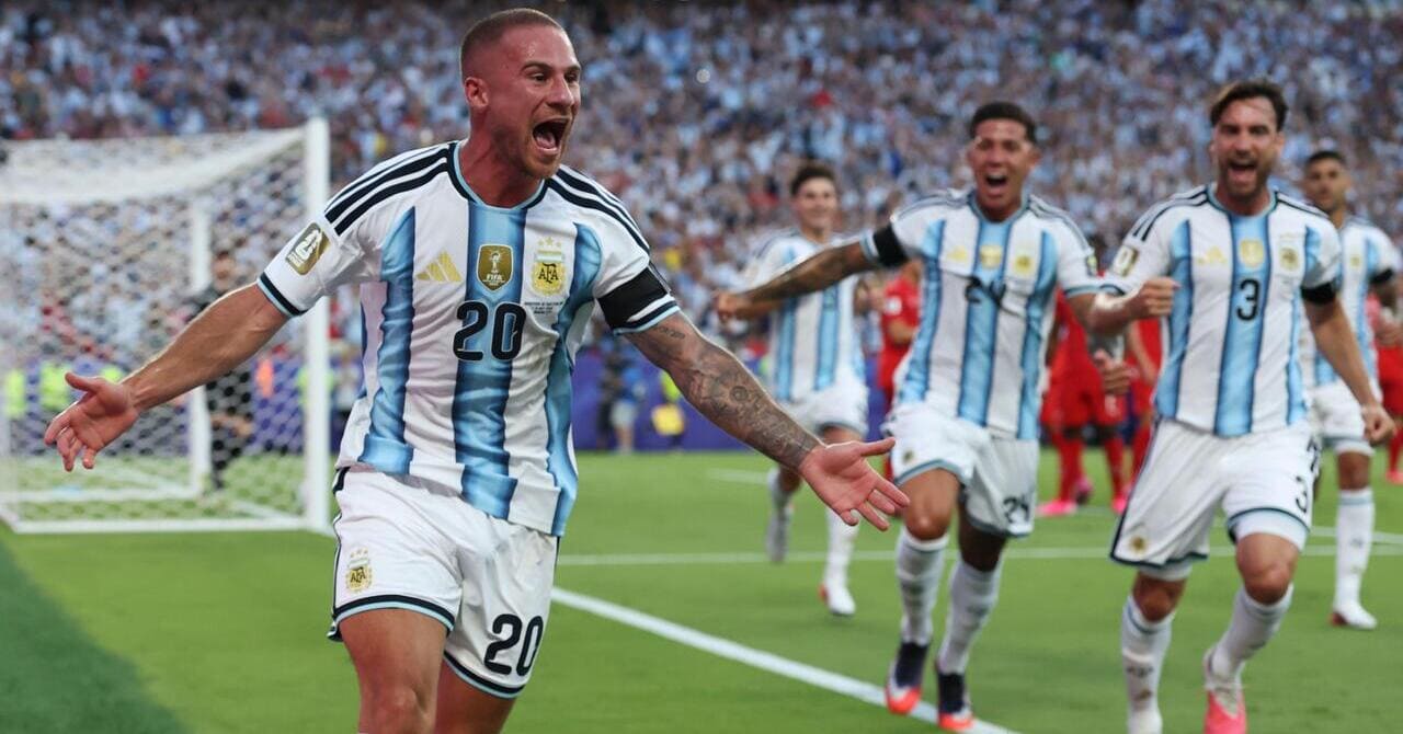 England v Argentina: Liverpool raise eyebrows with show of support for Mac Allister