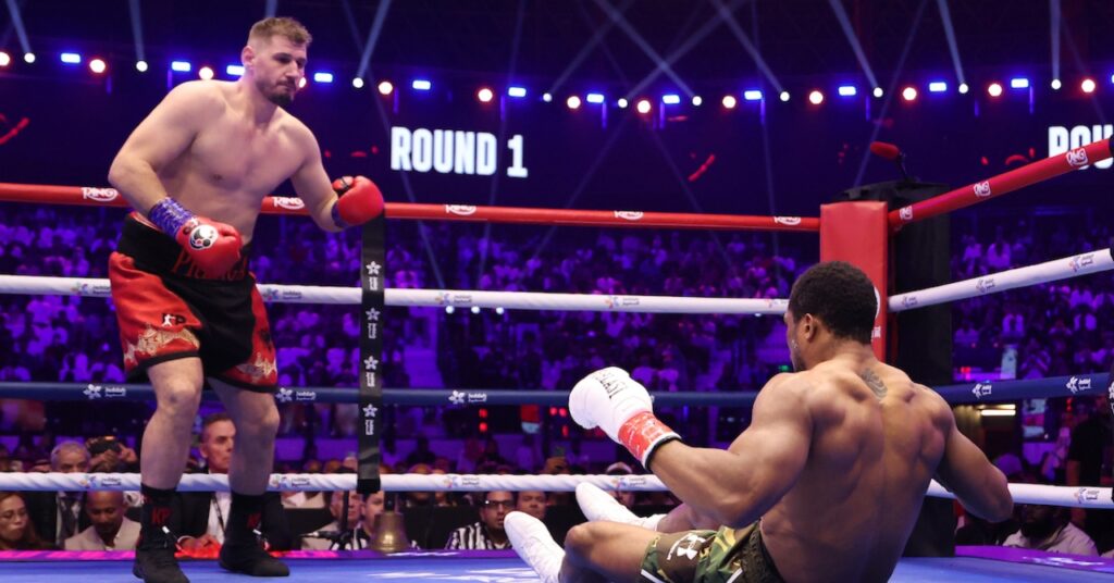 It hurts to even talk about it: Joshua dedicates chaotic win over Prenga to late team-mates as Fury bout remains on course