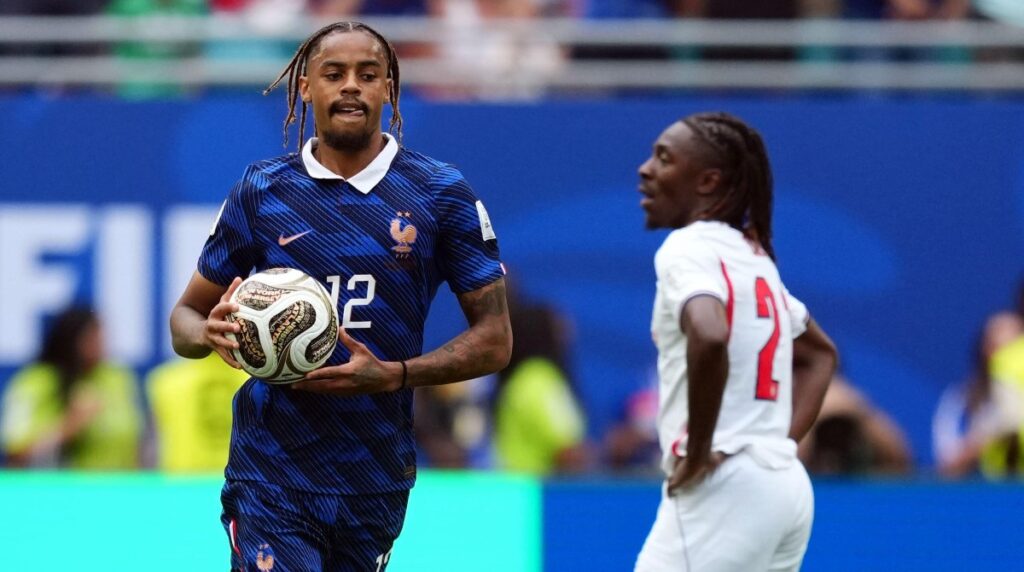 Bradley Barcola della Francia e del PSG