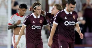 Hearts 1-1 Benfica – Heavy aggregate defeat after improved display for Scottish side