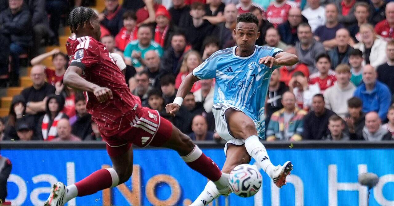 Watch: Liverpool behind at Anfield as Forest dominate