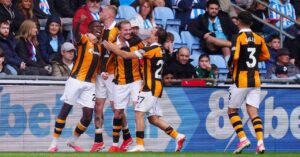 Coventry City 0-1 Hull City: Millar scores late winner as hosts see party spoiled