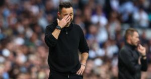 De Zerbi ‘will not panic’ despite Tottenham’s winless Premier League start
