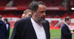 Nottingham Forest owner Evangelos Marinakis sues Crystal Palace over gun banner