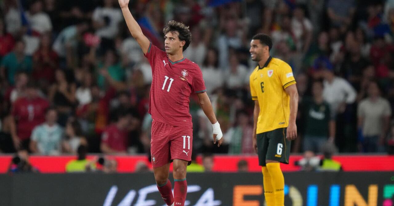 WATCH: Felix gives Portugal the lead against Wales