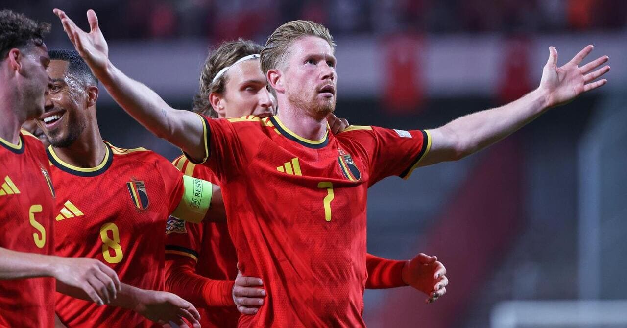 UEFA Nations League: De Bruyne at the double for Belgium as Lewandowski scores treble and Dzeko bows out