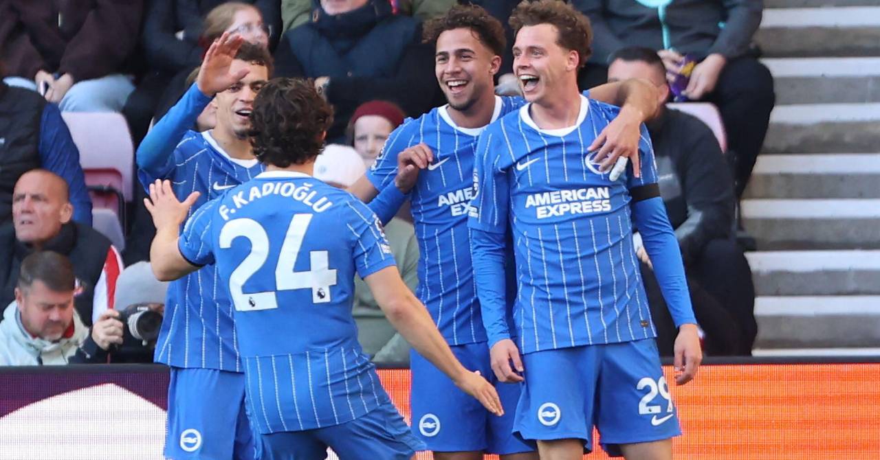 WATCH: Gomez scores from 50 yards as Brighton score three times in opening 10 minutes against hapless Crystal Palace