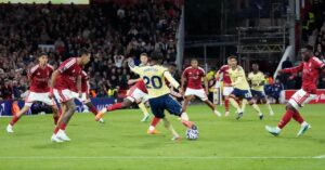 Nottingham Forest 0-1 Arsenal: Madueke wins it after war of attrition