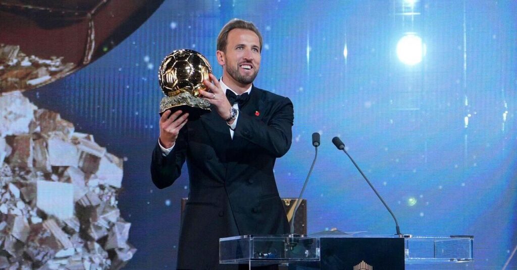 Harry Kane ganhou o prêmio Bola de Ouro de 2026