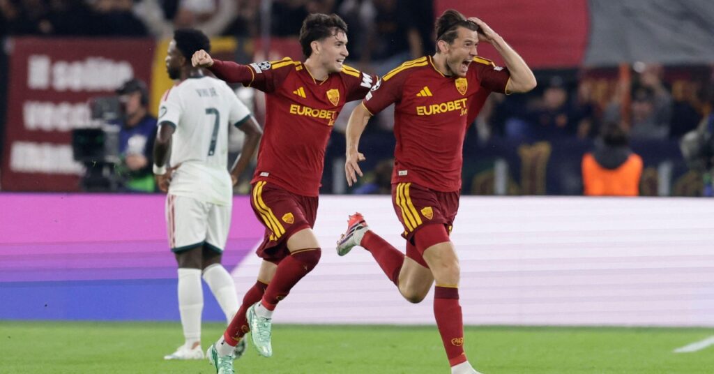 WATCH: De Roon stunner gives Roma shock lead against Real Madrid before Mbappe equalises