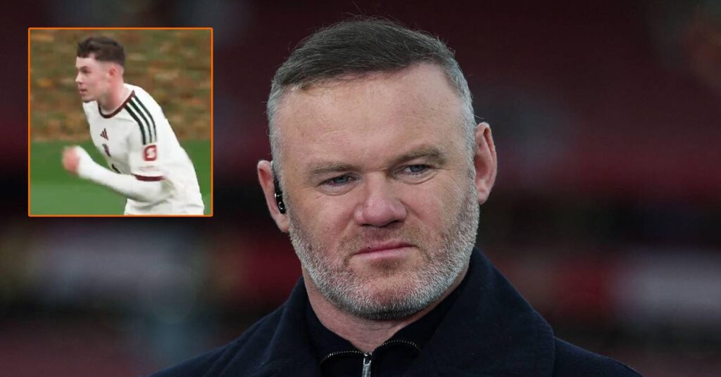 Watch Kai Rooney score first of four goals inside 45 minutes for Manchester United